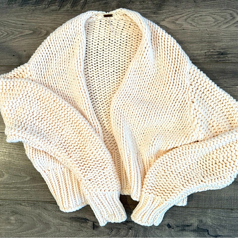 Free People Chunky Knit Cardigan Sweater Size X-Small
